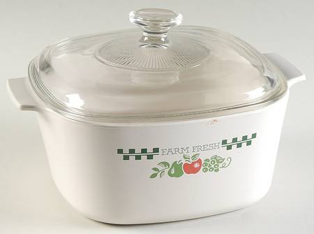 Farm Fresh 3 Quart Square Casserole with Lid