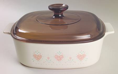 Forever Yours (Corelle) 2 Quart Square Casserole with Lid by Corning Corelle