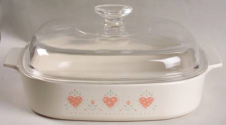 Forever Yours (Corelle) 2.5 Quart Square Casserole with Lid
