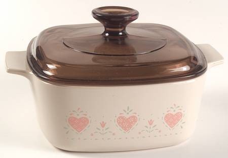 Forever Yours (Corelle) 1.5 Quart Square Casserole with Lid
