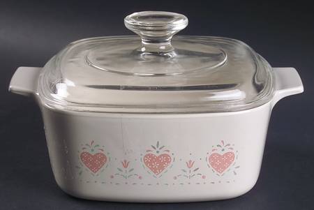 Forever Yours (Corelle) 1.5 Quart Square Casserole with Lid