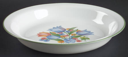 Fresh Cut (Green Trim, Corelle) Pie Serving Plate