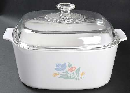 Friendship (Corelle) 5 Quart Square Casserole with Glass Lid