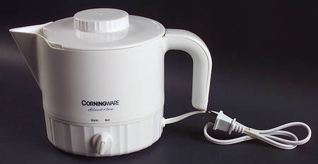 French White Electric Plastic Round Hot Pot