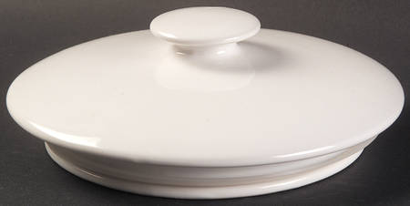 French White Lid for Cookie Jar