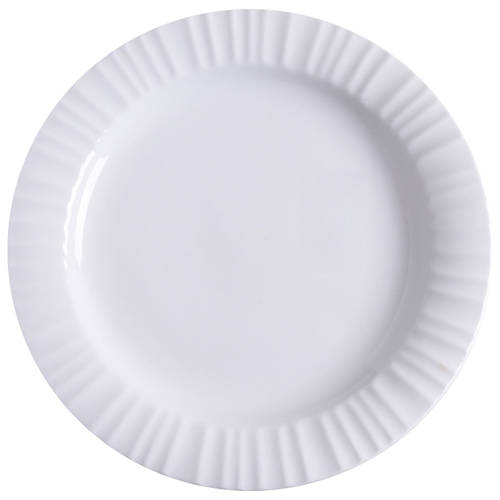 French White Dinner Plate