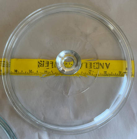 French White Lid for 2.5 Qt Round Casserole