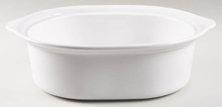 French White 6 Qt Digital Slow Cooker-Insert