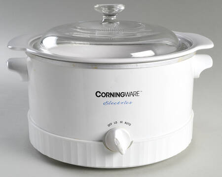 French White 3.5 Qt Round Slow Cooker