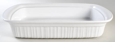 French White 15" Rectangular Roaster