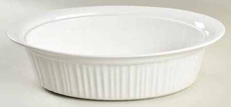 French White 4 Quart Roaster No Lid
