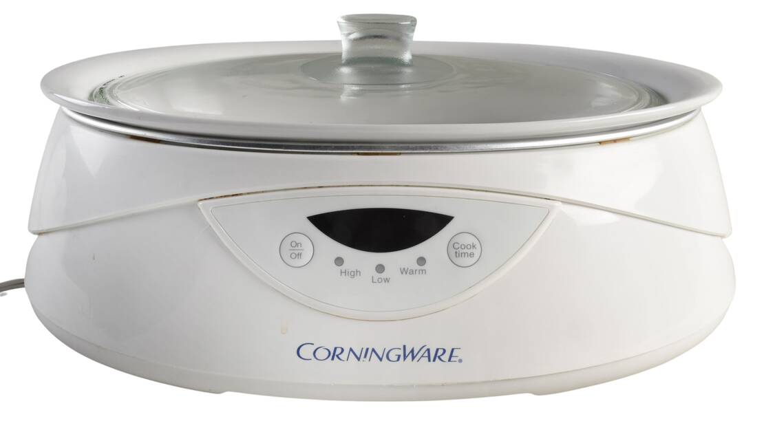 French White 4 Qt Programmable Slow Cooker (3 Part)