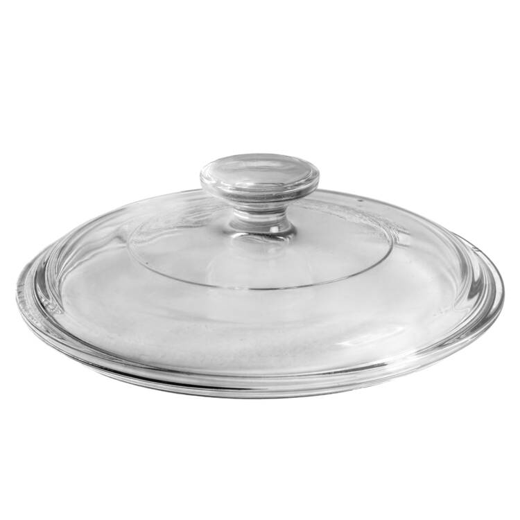 French White Lid for 1.5 Qt Round Casserole