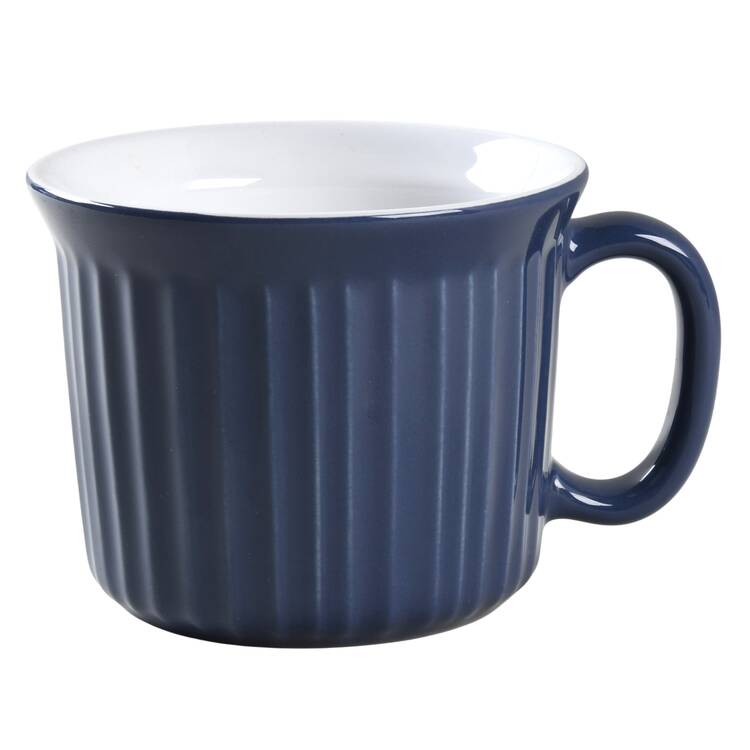 French White Mug No Vented Plastic Lid