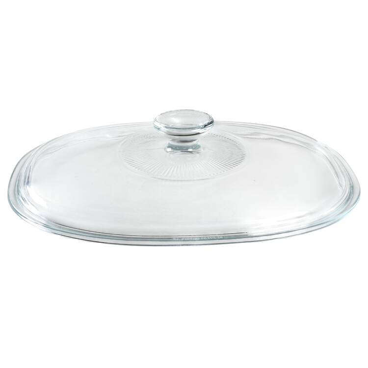 French White Lid for 2.5 Quart Oval Casserole