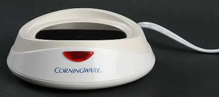French White Warmer for Mug & Vented Plastic Lid