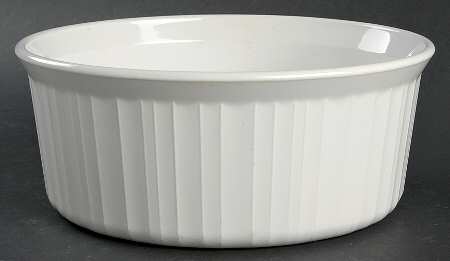 French White 9" Round Baker