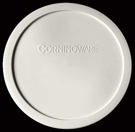 French White Plastic Lid for 1.5 Qt Round Casserole