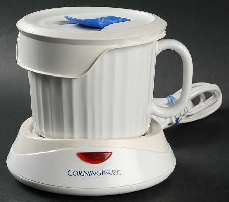French White Mug & Vented Plastic Lid & Warmer