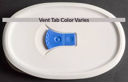 French White Lid for 1 Pint Oval Covered Casserole
