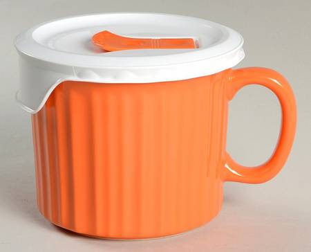 French White Mug & Vented Plastic Lid