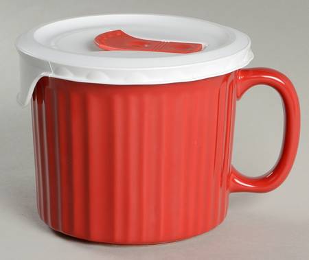 French White Mug & Vented Plastic Lid