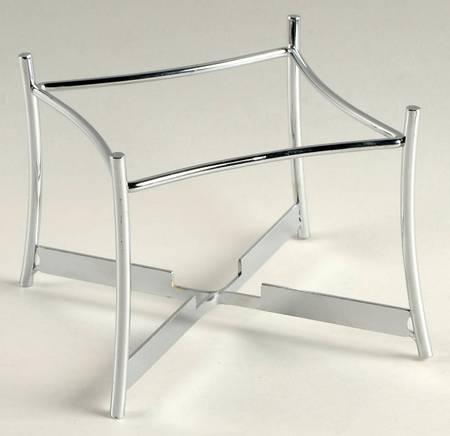 French White Metal Fondue Stand (10pc Set)