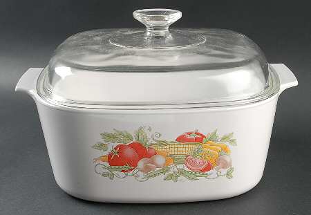 Garden Harvest 5 Quart Square Casserole with Glass Lid