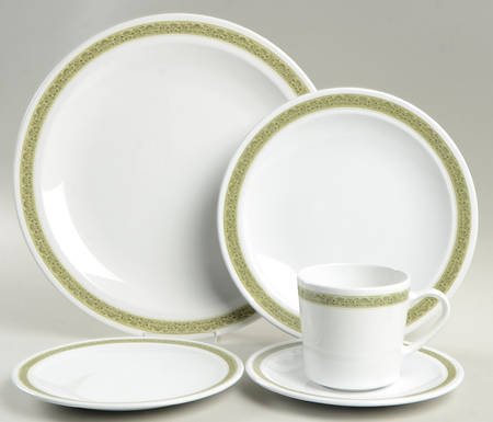 Lynwood Green 5 Piece Place Setting