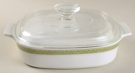 Lynwood Green 1.25 Quart Square Casserole with Lid