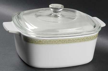 Lynwood Green 1.5 Quart Square Casserole with Lid
