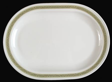 Lynwood Green 12" Oval Serving Platter