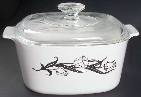 Lyrics Black 3 Quart Square Casserole with Lid