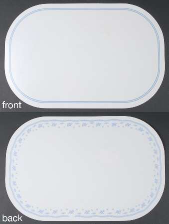 Morning Blue (Corelle) Reversible Vinyl Placemat