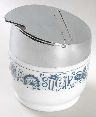 Old Town Blue (Corelle) Sugar Bowl & Lid