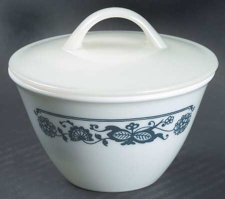 Old Town Blue (Corelle) Sugar Bowl & Lid