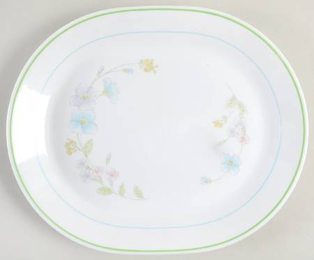 Pastel Bouquet (Corelle) 12" Oval Serving Platter