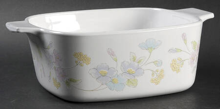 Pastel Bouquet (Corelle) 1.5 Quart Square Casserole No Lid