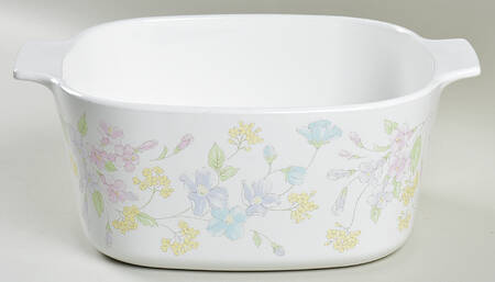 Pastel Bouquet (Corelle) 3 Quart Square Casserole No Lid