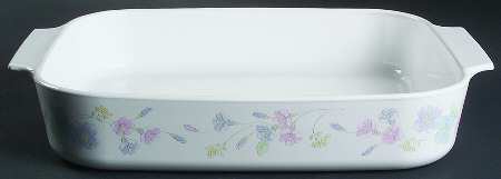 Pastel Bouquet (Corelle) Rectangular Roaster