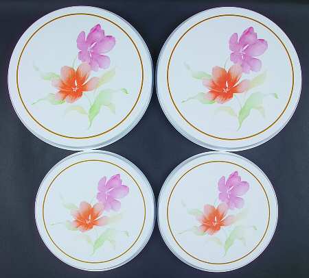 Pacifica (Corelle) Stove Cover Set-Steel 2 8" & 2 10" Round Covers