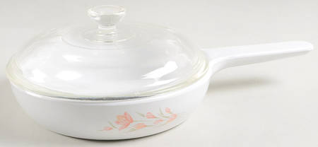 Peach Floral (Corelle) 7" Skillet & Lid