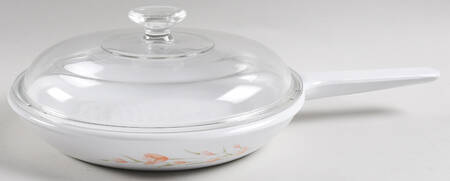 Peach Floral (Corelle) Skillet & Lid