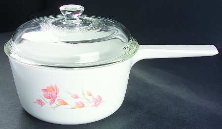 Peach Floral (Corelle) 1.5 Quart Covered Saucepan