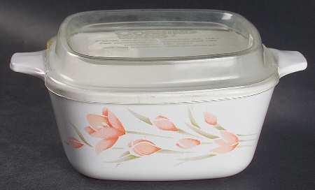 Peach Floral (Corelle) Petite Pan & Lid