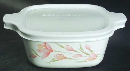 Peach Floral (Corelle) Petite Pan & Lid