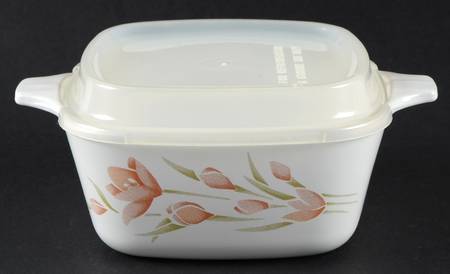Peach Floral (Corelle) Petite Pan & Lid