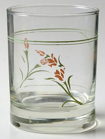 Peach Garland (Corelle) Glassware Double Old Fashioned
