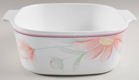 Peony 5 Quart Square Casserole No Lid