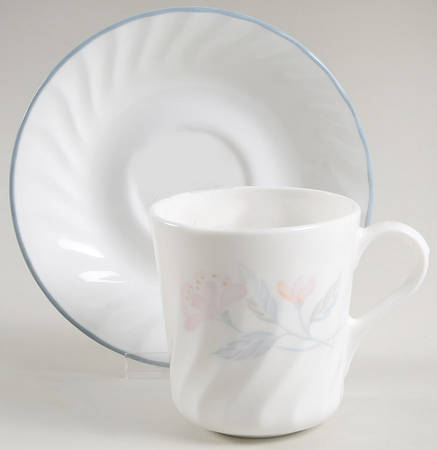 Pink Trio (Corelle) Mug/Cup & Saucer Set